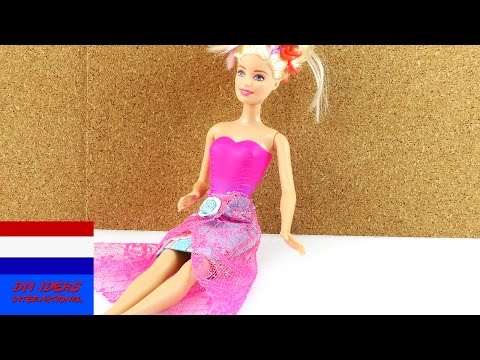 zelf rok maken voor Barbie - DIY kleding voor poppen