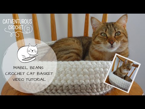 Mabel Beans Crochet Cat Basket - Catventurous Crochet