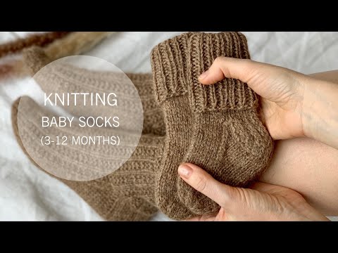 How to Knit Baby Socks on Magic Loop - Tutorial by CozySocksStore