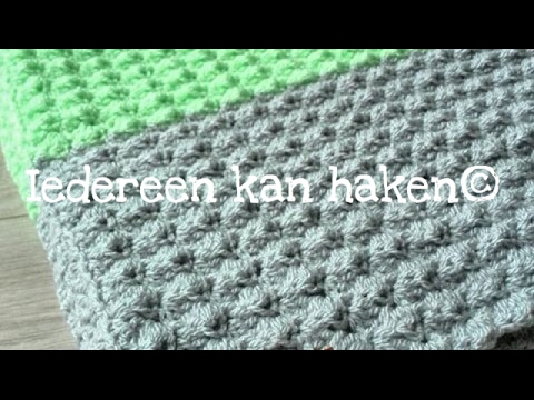 @iedereenkanhaken #golfjes #crochet #steek #woondeken #Blanket #beginne #tutorial#nederlands#haken