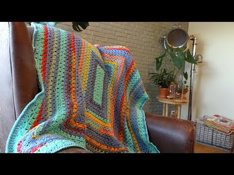 Crochet Granny Rectangle Blanket Nederlands