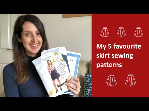 My 5 favourite skirt sewing patterns