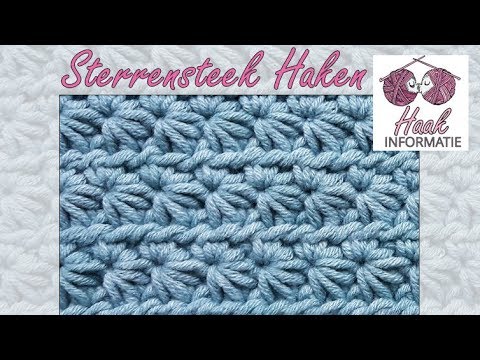 Uitleg Sterrensteek (Stersteek, Star Stitch) Haken - Haakinformatie