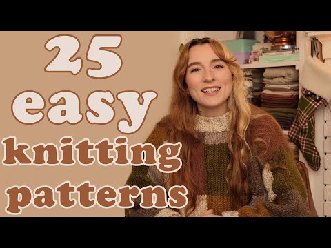 25 easy &amp; beginner knitting patterns | 10 FREE! 🧶
