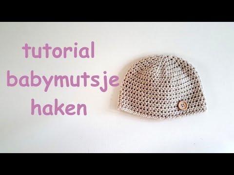 baby mutsje haken // crochet newborn baby hat
