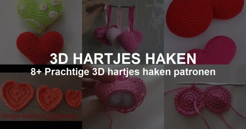 Download gratis 3D hartjes haken voor Beginners