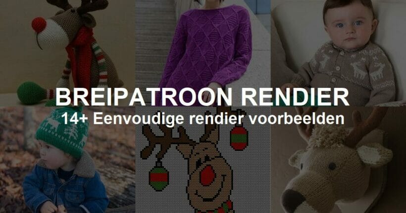 Download gratis Breipatroon rendier met Voorbeelden