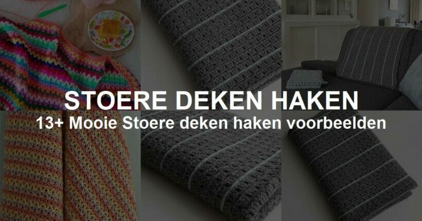 Download gratis Stoere deken haakpatroon