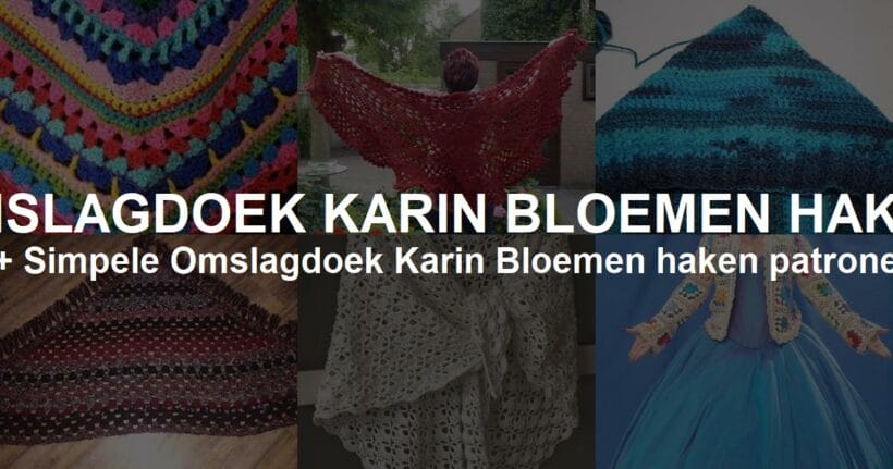 Gratis Omslagdoek Karin Bloemen haken Downloaden met Voorbeelden
