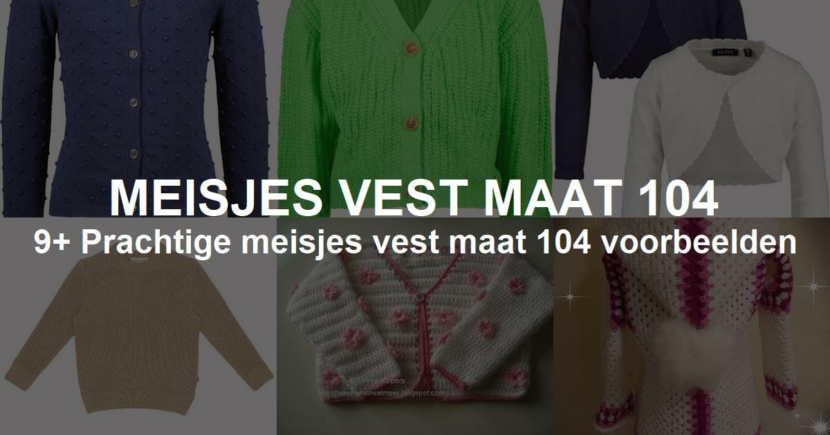 Pool Het is goedkoop Quagga Eenvoudig Breipatroon Meisjes Vest Maat 104 [Video]